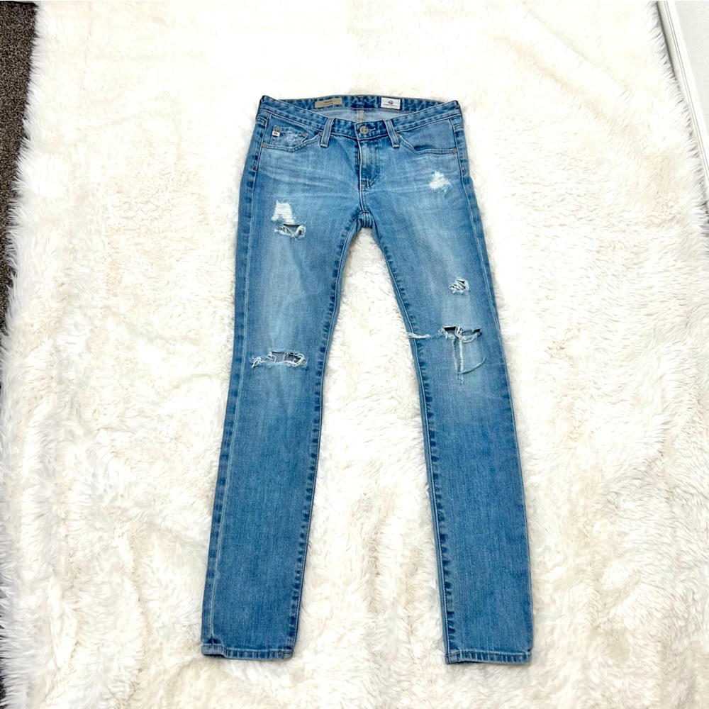 W330800 AG ADRIANO GOLDSCHMIED The Stilt cigarette leg jean 26R